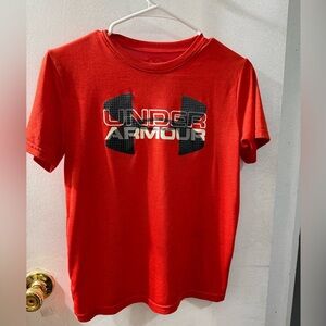 Under Armour Bold Red Tee with Logo